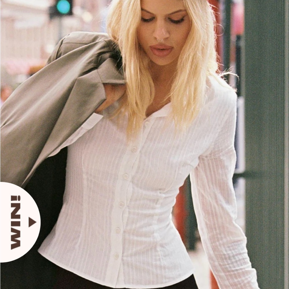 Princess Polly White Shirt NWT